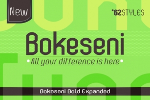 Bokeseni Bold Expanded Font Download