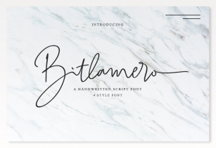 Bitlamero Script Font Download