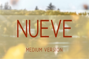 Nueve Medium Font Download