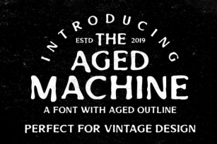 Aged Machine Font Download