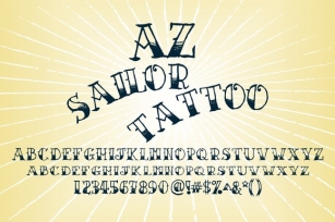 AZ Sailor Tattoo Font Download