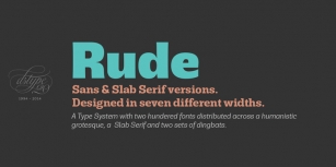 Rude Slab ExtraCondensed Font Download