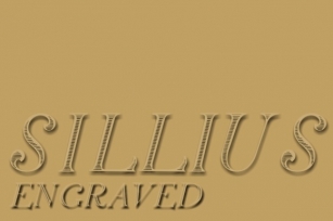 Silius Engraved Font Download
