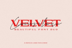 Velvet Lousitone Duo Font Download