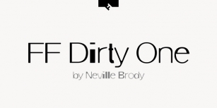 FF Dirty One Font Download