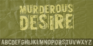 Murderous Desire Font Download