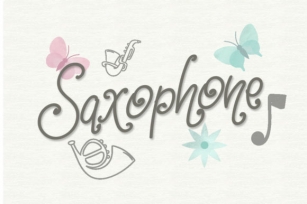Saxophone Font Download