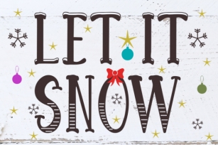 Let it Snow Font Download
