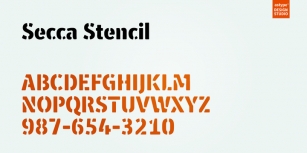Secca Stencil Font Download