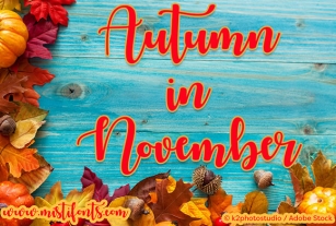 Autumn in November Font Download
