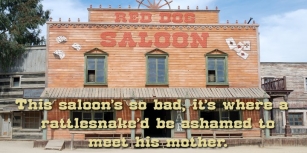 Red Dog Saloon Font Download
