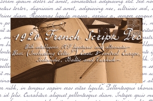1920 French Script Pro Font Download