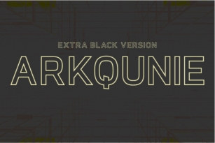 Arkqunie Outline Extra Black Font Download