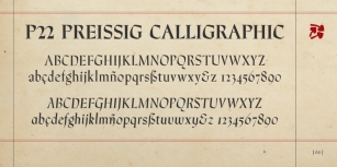 P22 Preissig Calligraphic Font Download