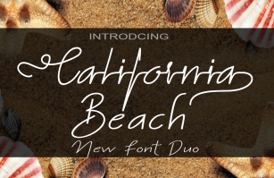 California Beach Duo Font Download