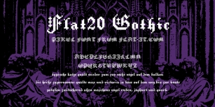 Flat20 Gothic Font Download