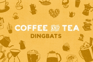 Coffee & Tea Dingbat Font Font Download