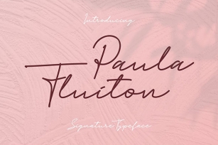 Paula Fluiton Font Download