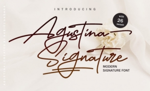 Agustina Signature Font Download
