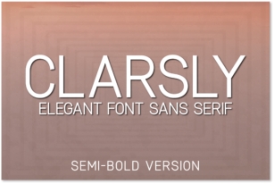 Clarsly Semi-Bold Font Download