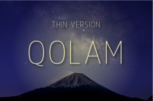 Qolam Thin Font Download