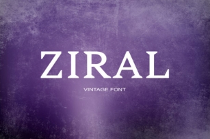 Ziral Font Download