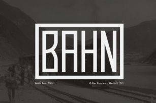 Bahn Pro Thin Font Download