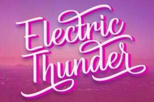 Electric Thunder Font Download