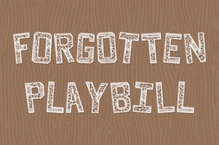 Forgotten Playbill Font Download