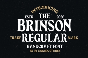 Brinson Regular Font Download