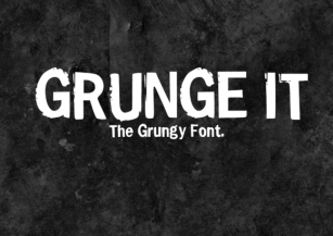 Grunge It Font Download