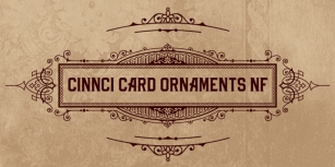 Cinnci Card Ornaments NF Font Download