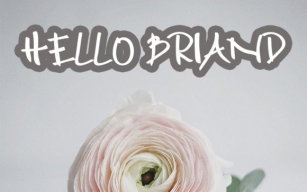 Hello Briand Font Download