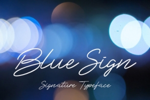 Blue Sign Font Download