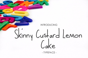 Skinny Custard Lemon Cake Font Download