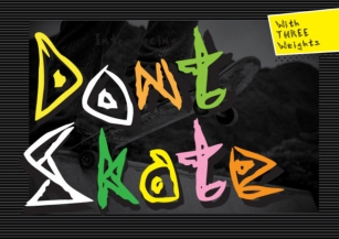 Don't Skate Font Download