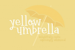 Yellow Umbrella Font Download