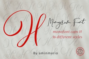 Monogram H | Monofont Caps H Font Download