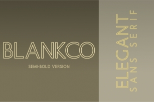 Blankco Outline Semi-Bold Font Download