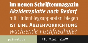 PTL Minimala Font Download