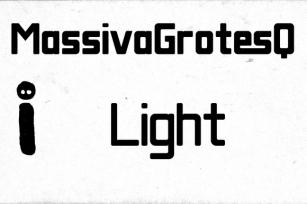 Massiva Grotesq Light Font Download