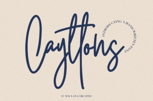 Cayttons Font Download