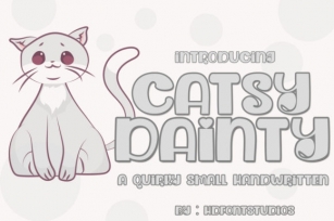 Dainty Catsy Font Download