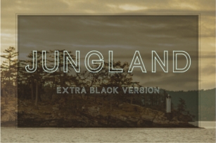 Jungland Outline Extra Black Font Download