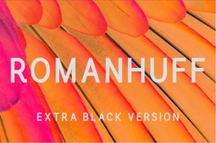 Romanhuff Extra Black Font Download