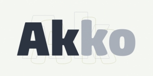 Akko Pro Rounded Font Download