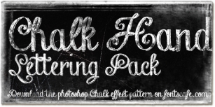 Chalk Hand Lettering Font Download