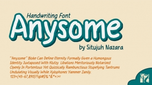 Anysome Font Download