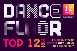 Dance Floor Top 12 Mix Font Download