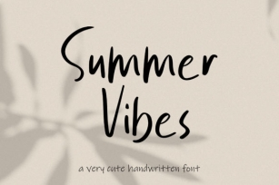 Summer Vibes Font Download